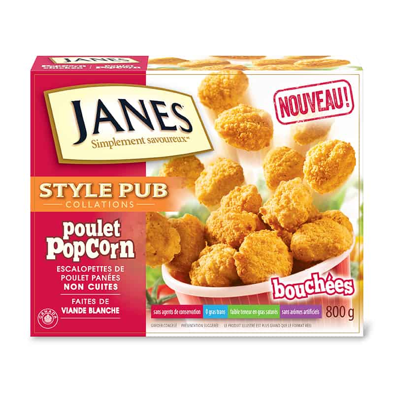 Poulet Popcorn de style pub