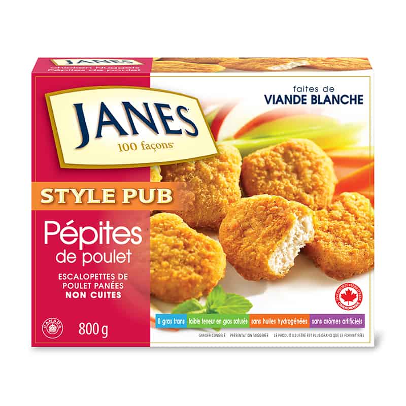 Croquettes de poulet de style pub