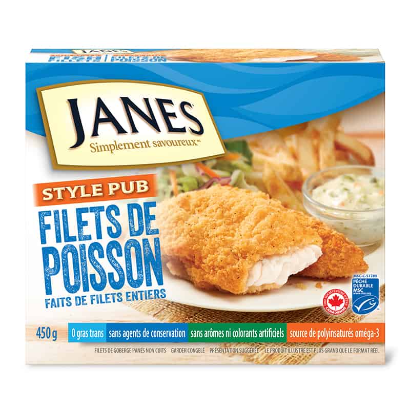 Filets de poisson de style pub