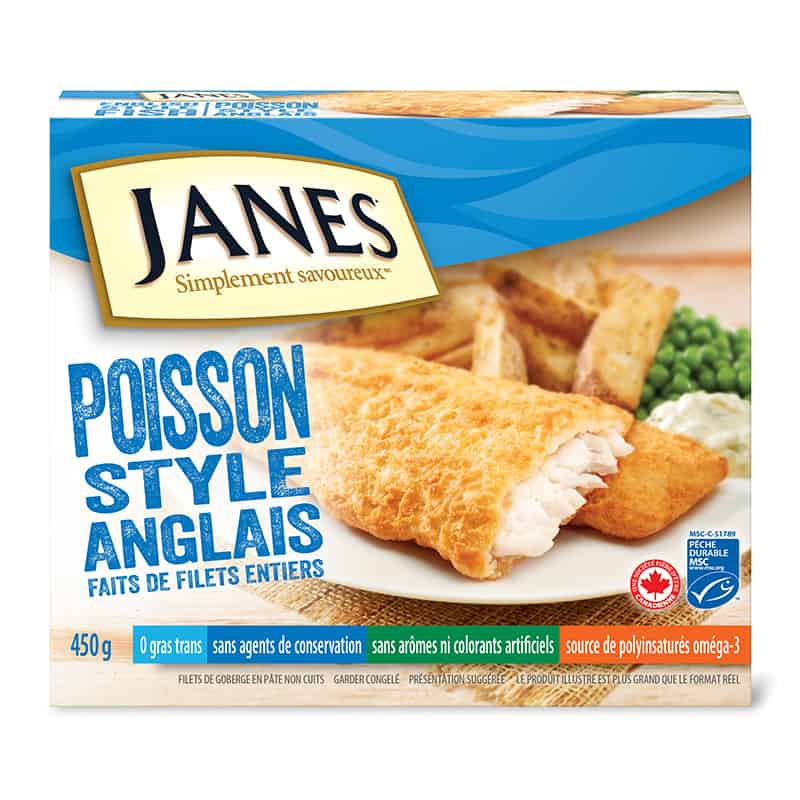 Filets de poisson à l’anglaise