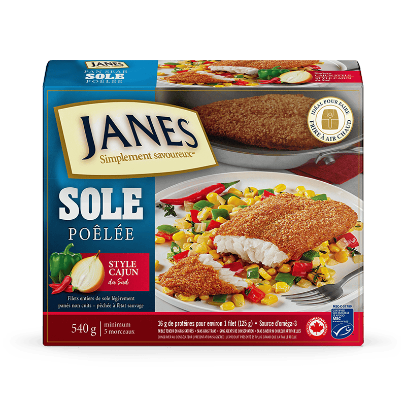 Sole légèrement saupoudrée de style cajun du Sud Janes
