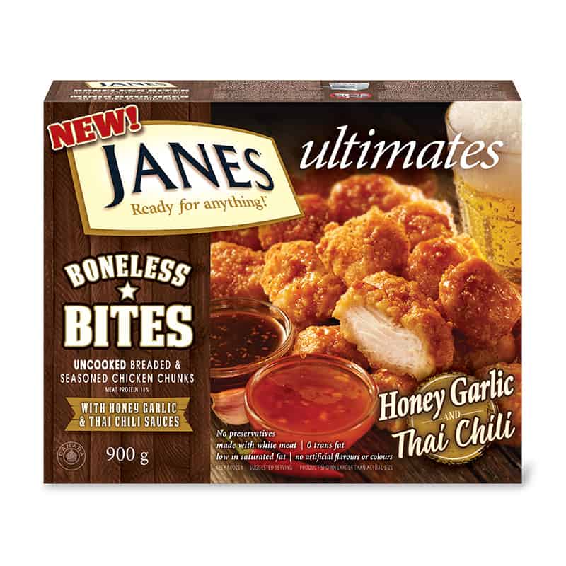 <span>ultimates</span> Honey Garlic & Thai Chili Boneless Bites