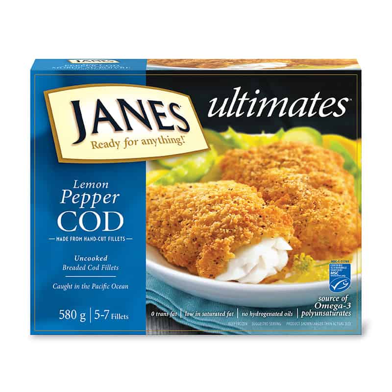<span>ultimates</span> Breaded Lemon Pepper Cod Fillets