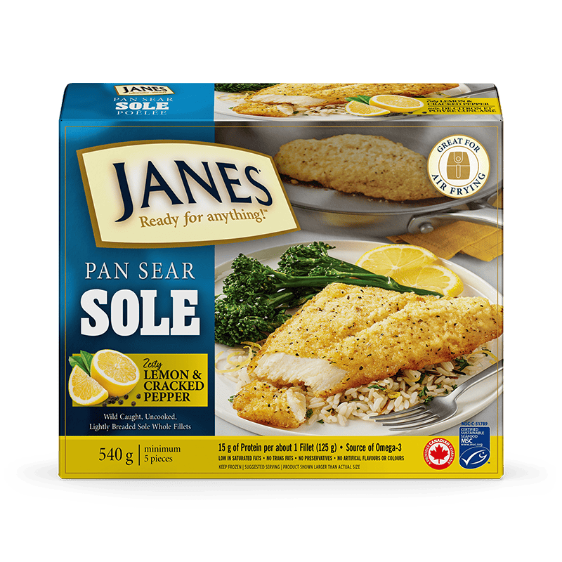 Lightly Dusted Sole – Zesty Lemon & Cracked Pepper