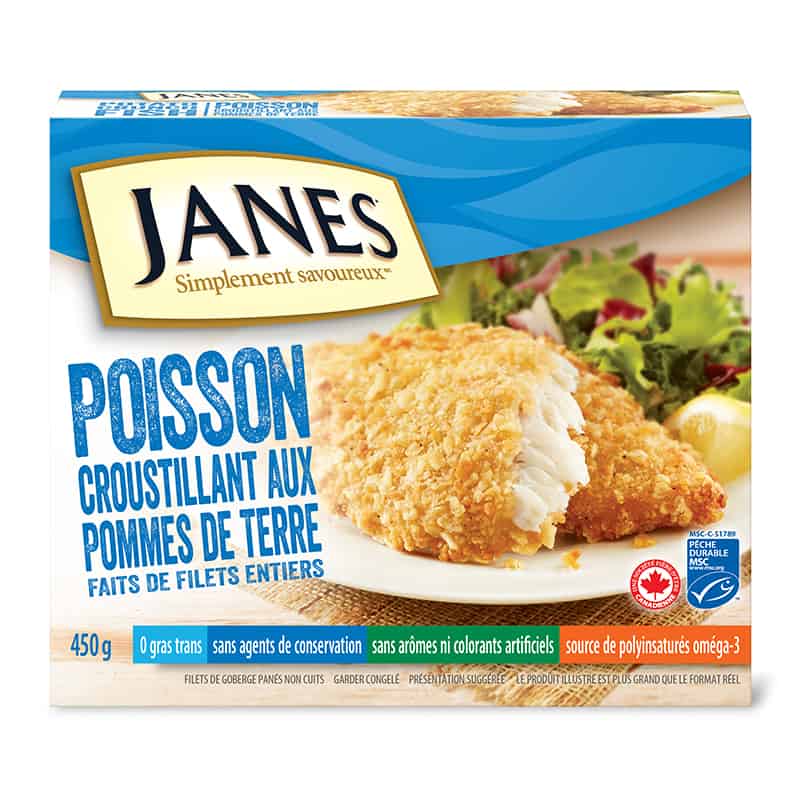 Filets poisson-pomme de terre croustillants