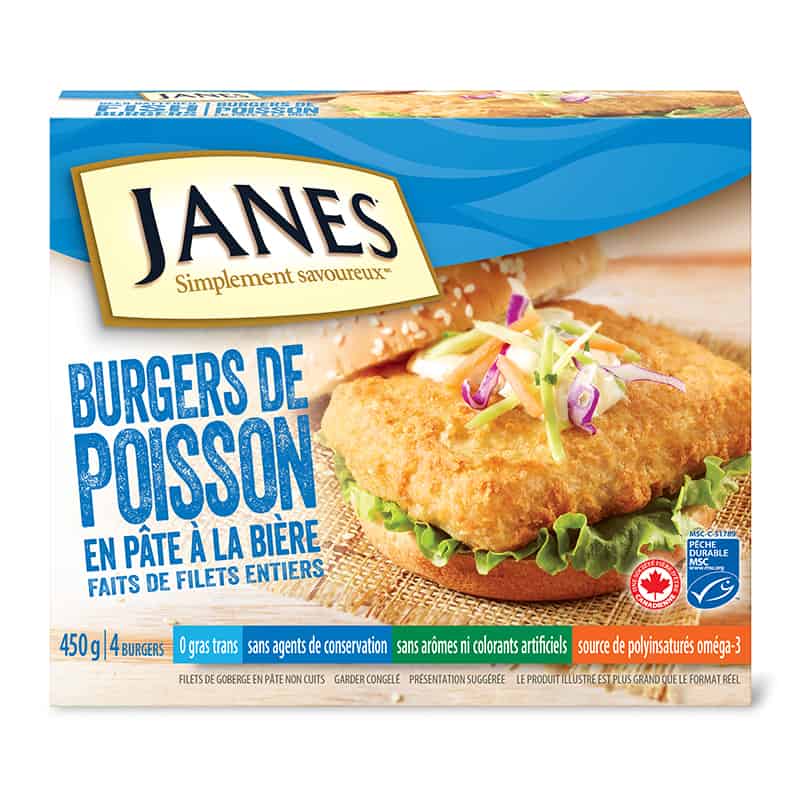 Hamburgers de poisson à la bière