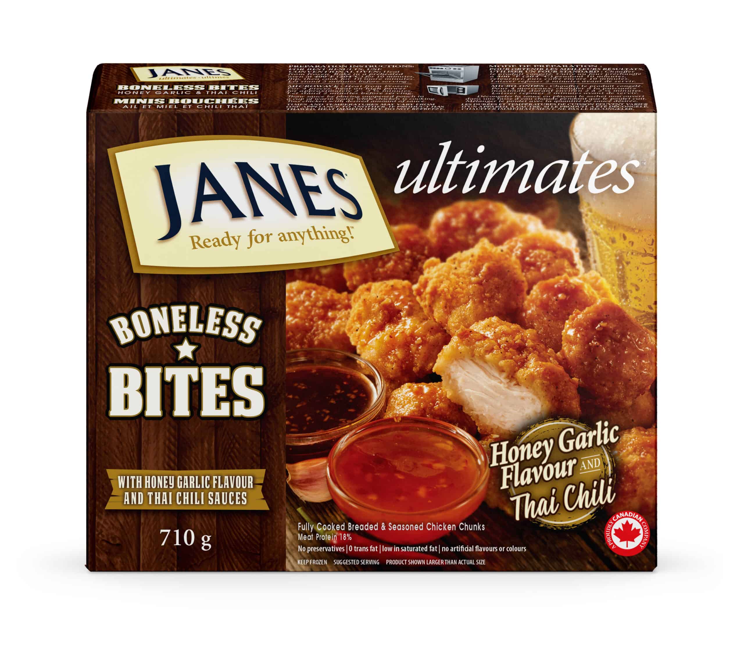 <span>ultimates</span> Honey Garlic & Thai Chili Boneless Bites