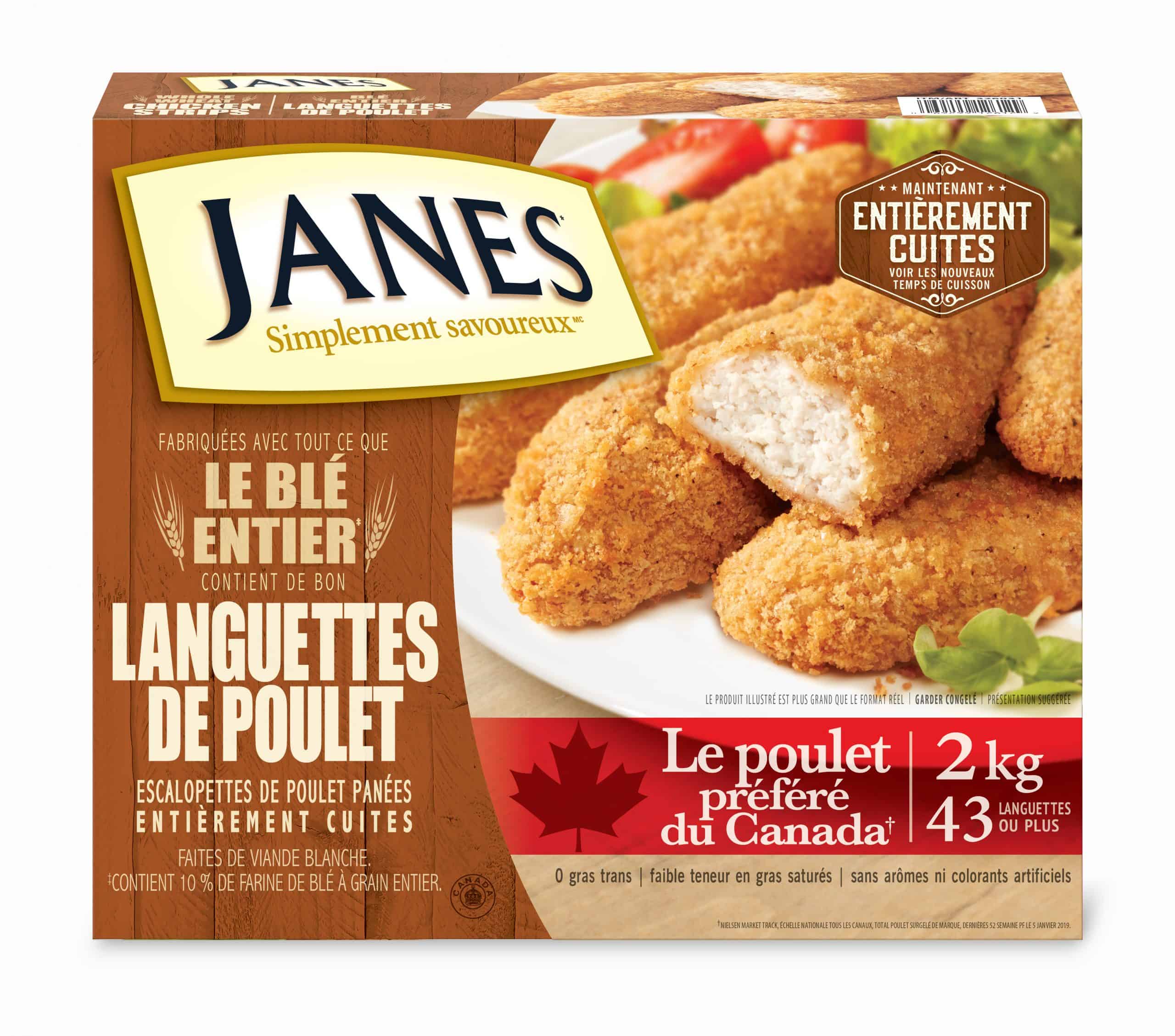 Lanières de poulet au blé entier