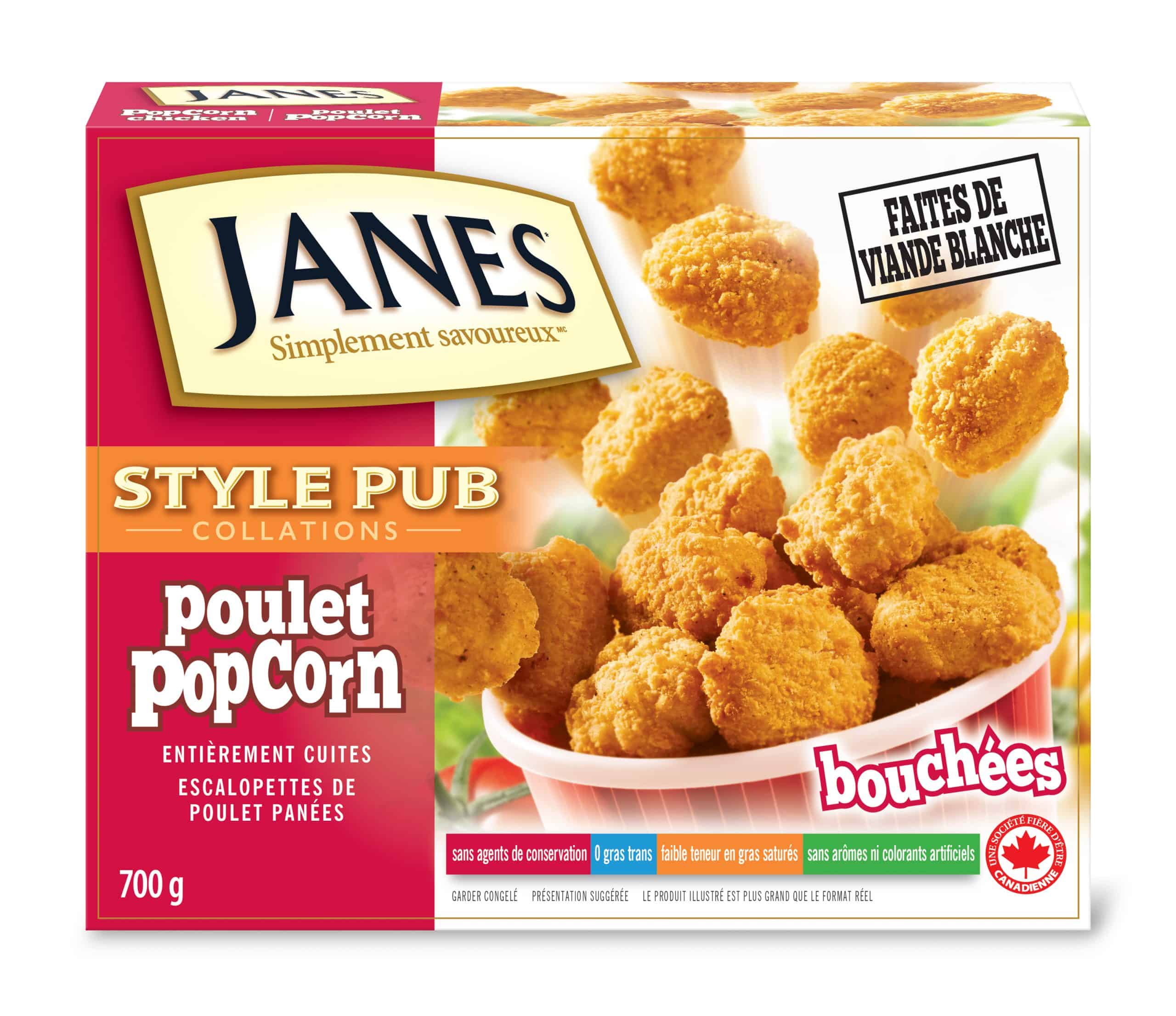 Poulet Popcorn de style pub