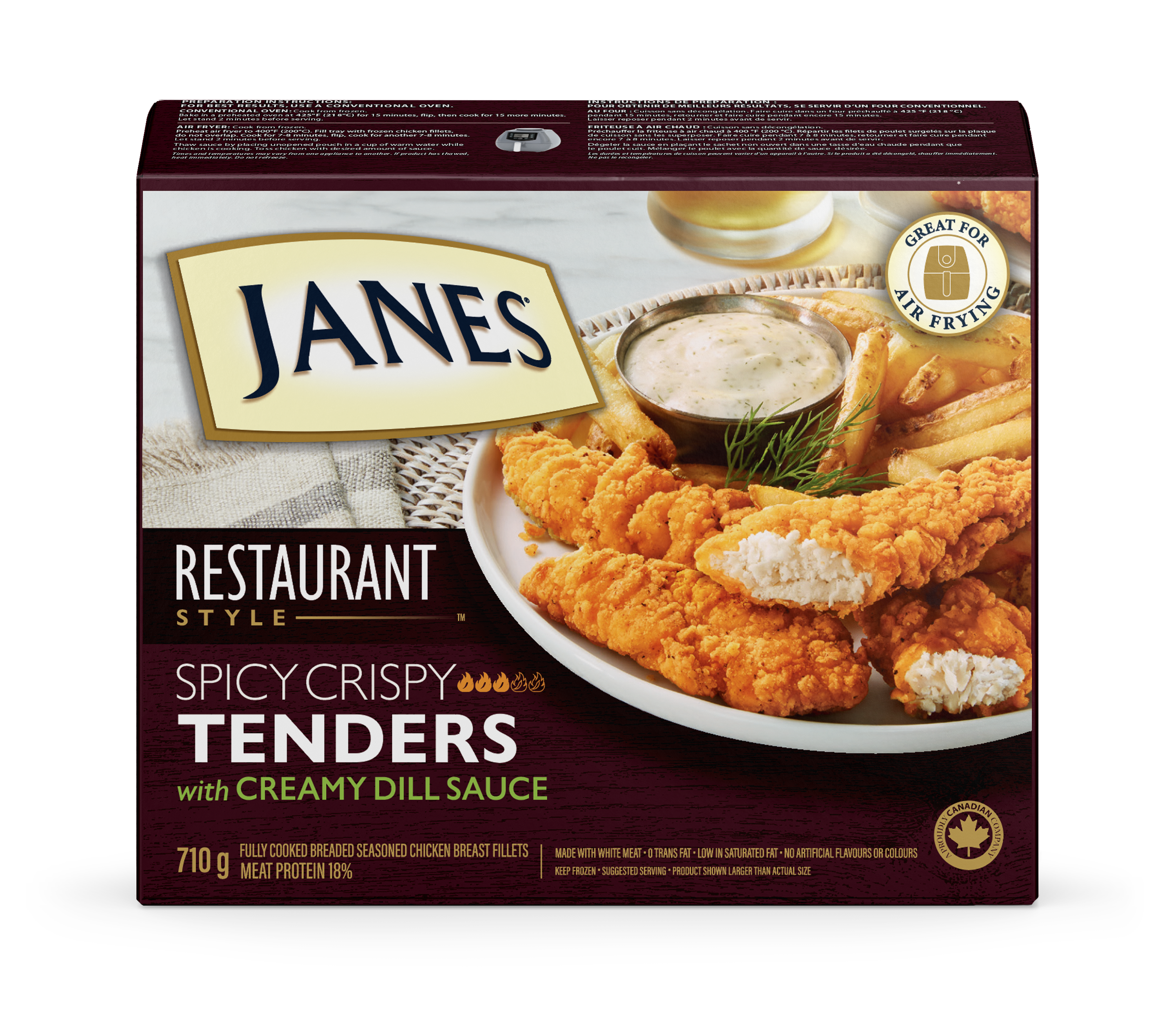 Restaurant Style Spicy Crispy Chicken Tenders with Creamy Dill Sauce
