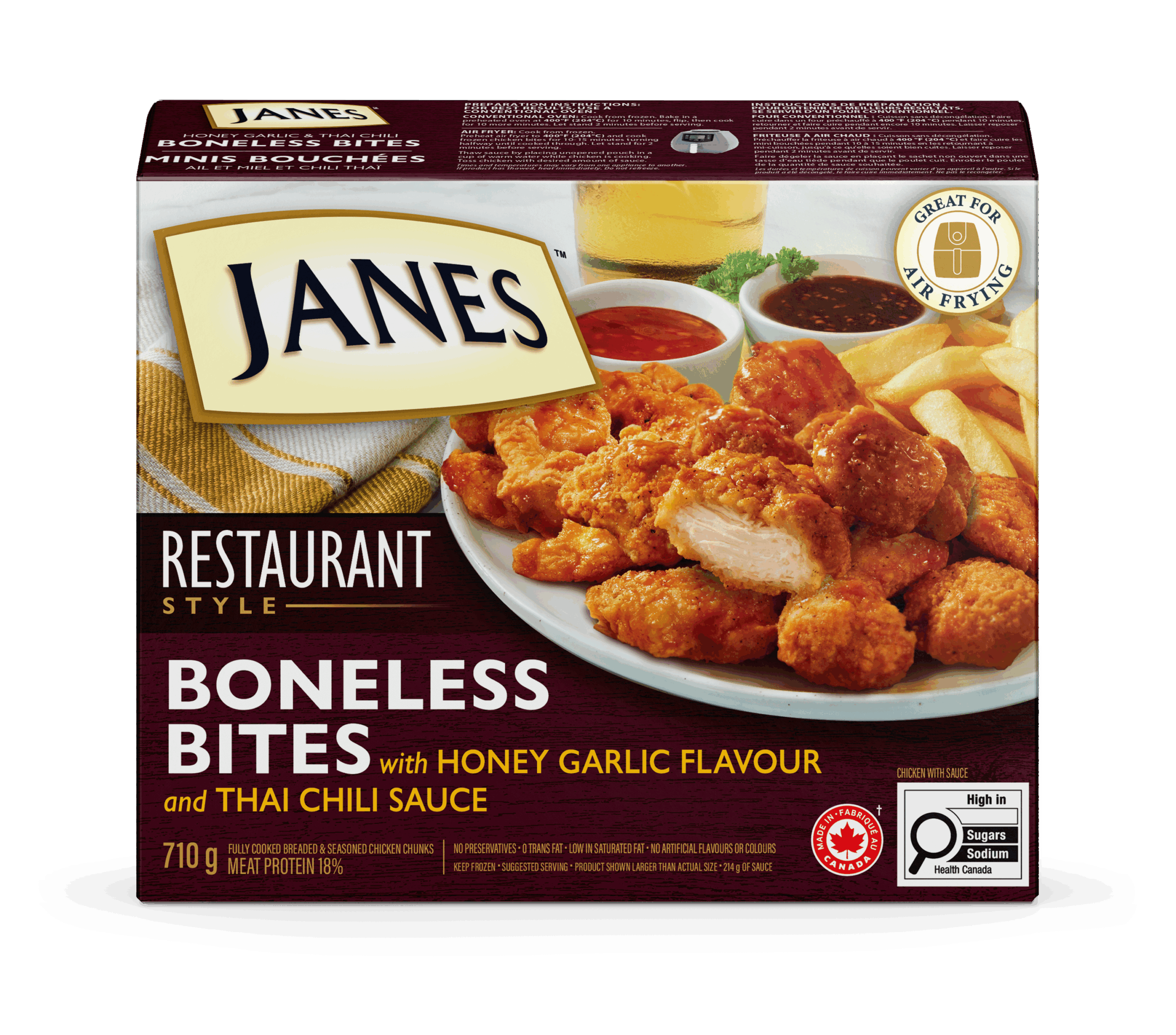 Restaurant Style Honey Garlic & Thai Chili Boneless Bites