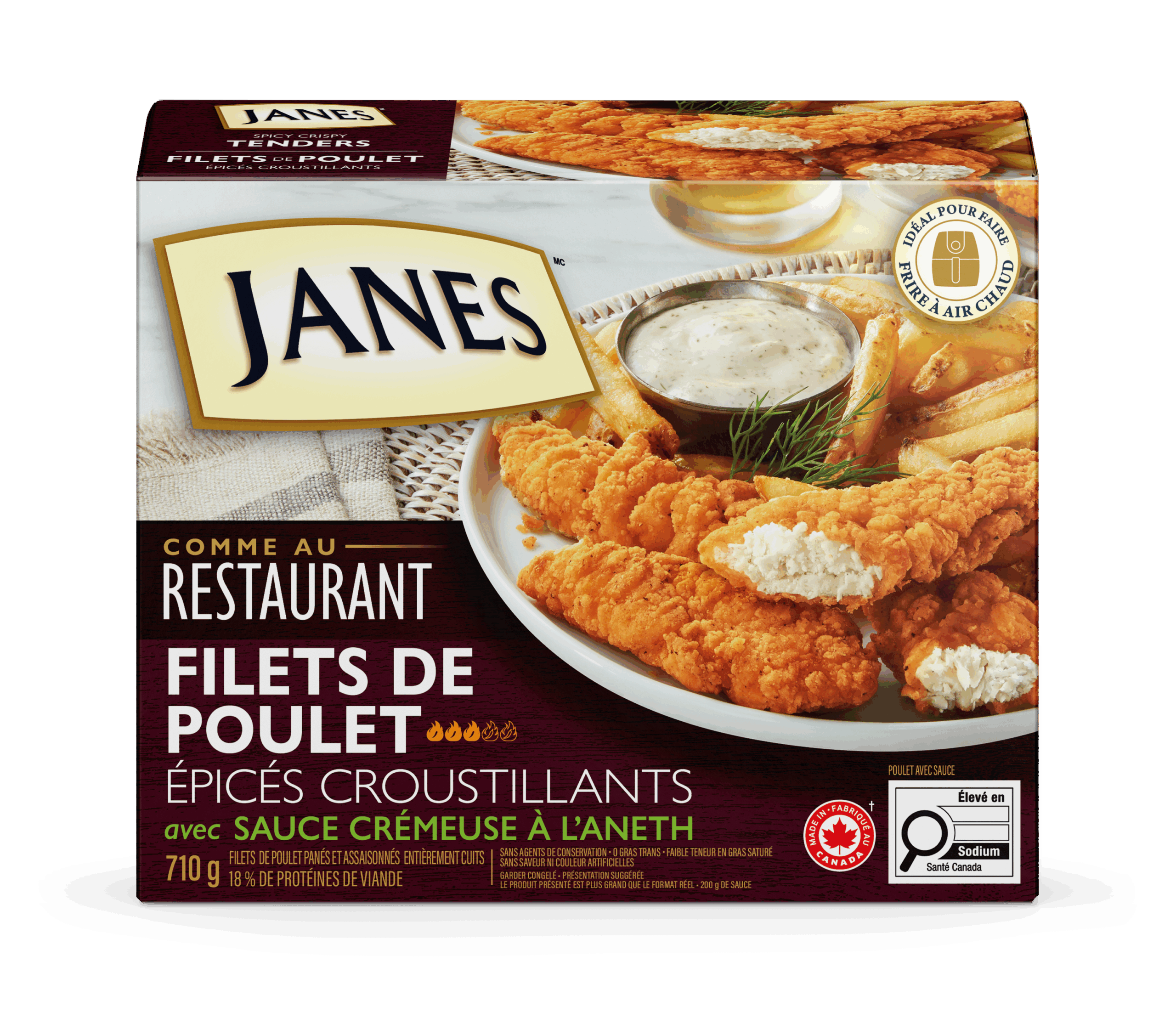 Comme au restaurant Filets de poulet croustillants avec sauce crémeuse à l’aneth
