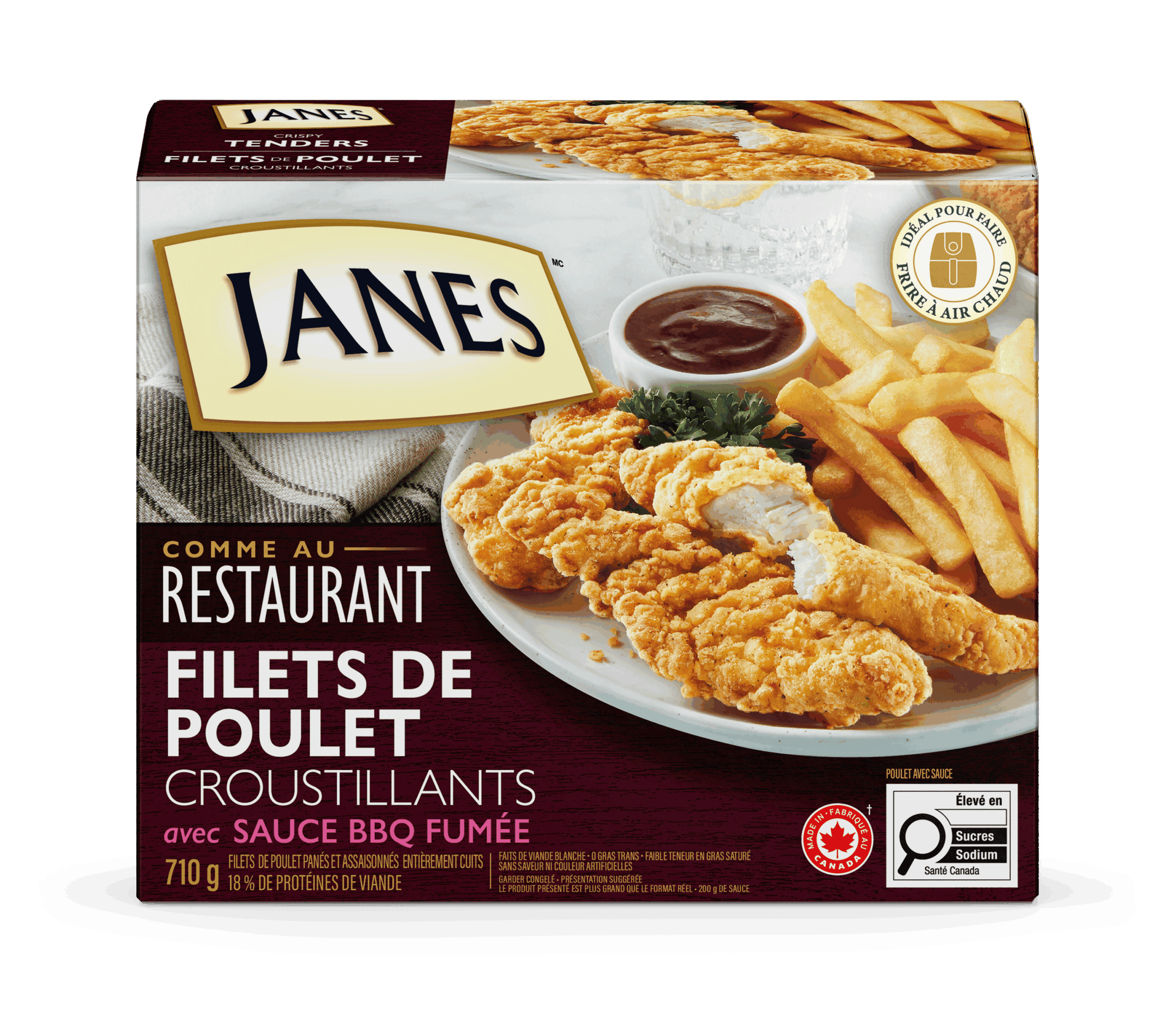 Comme au restaurant Filets de poulet croustillants avec bbq fumée