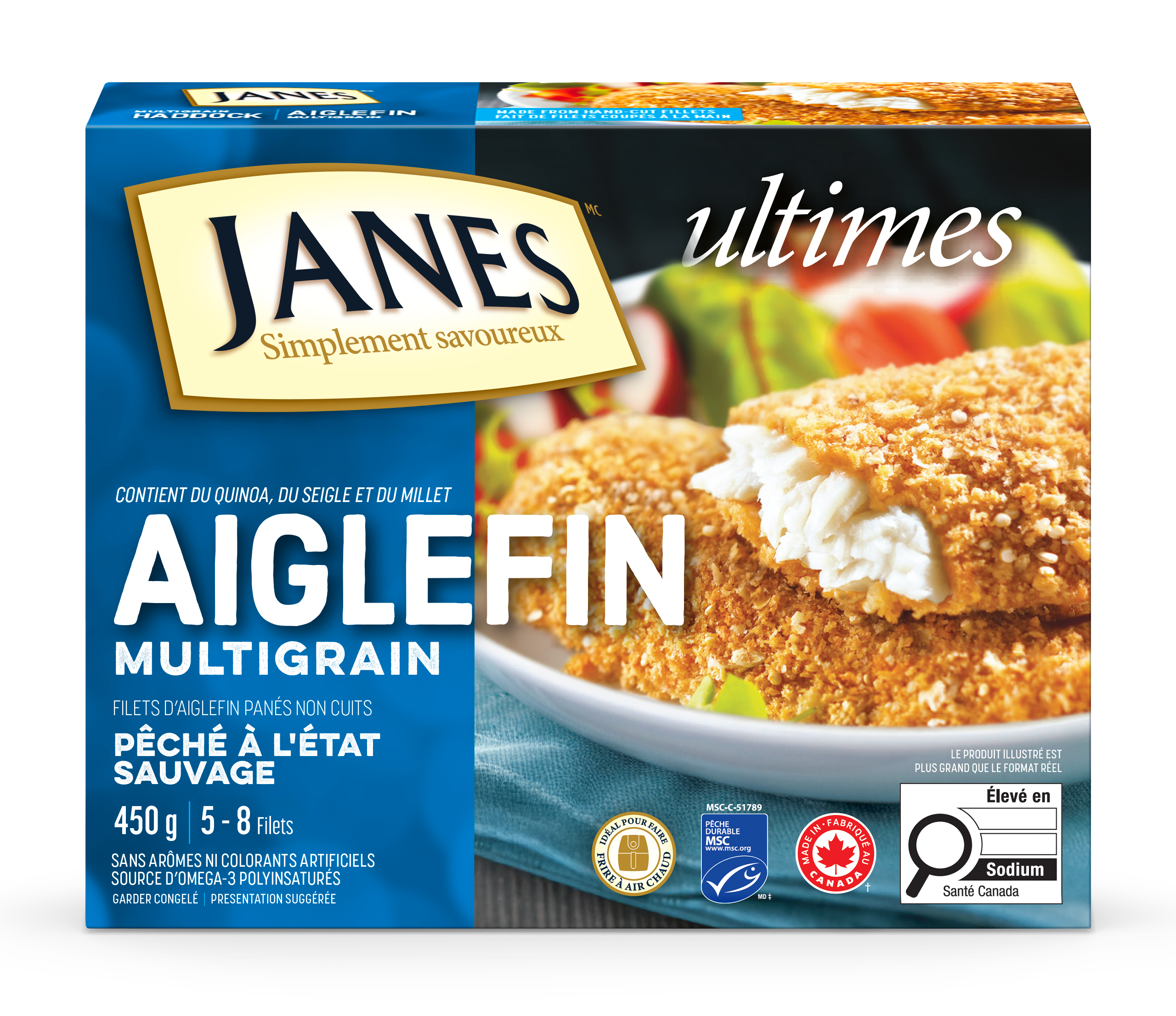 Filets d’aiglefin panés multigrains<span> ultimes </span>
