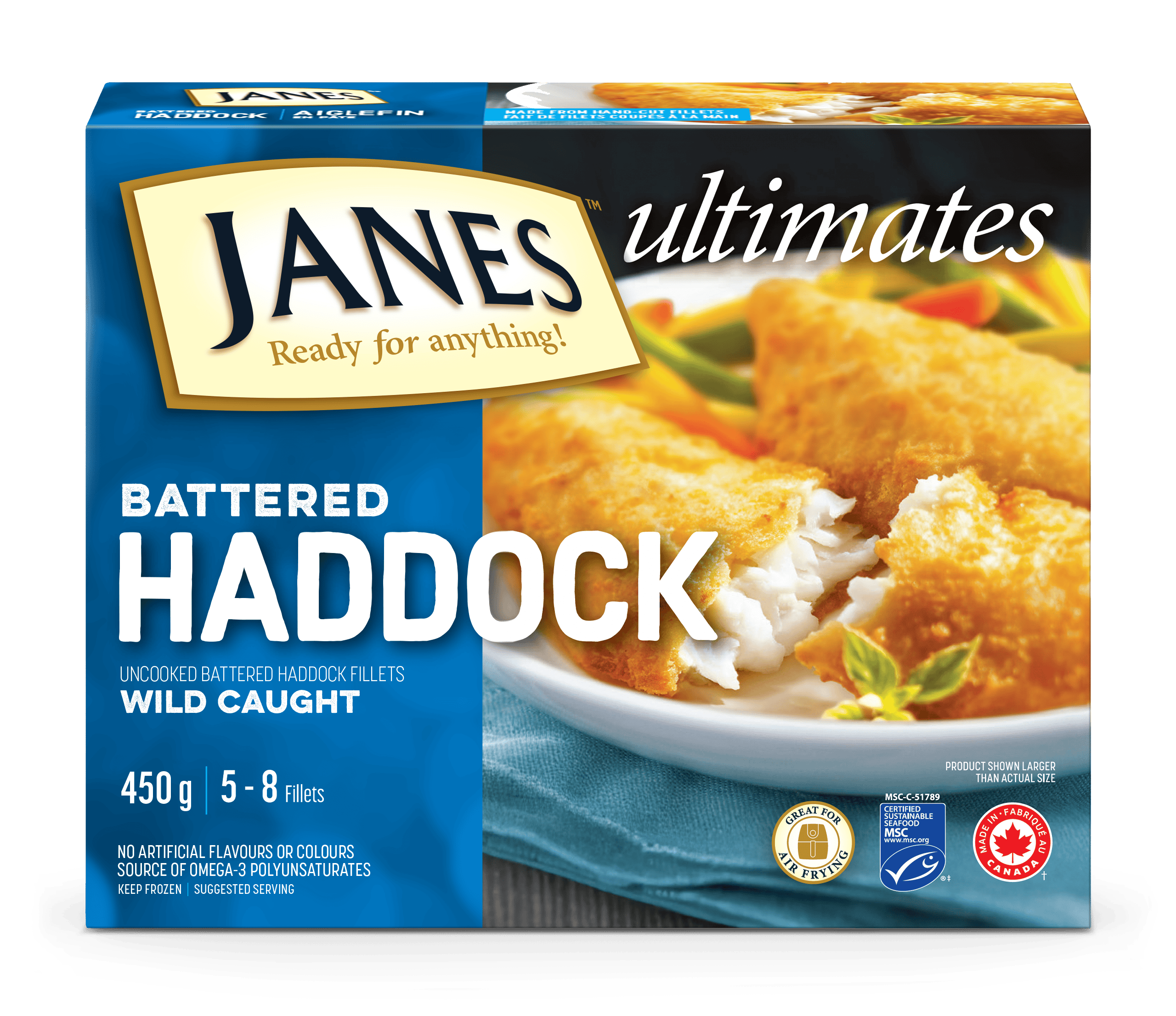 <span>ultimates</span> Battered Haddock Fillets