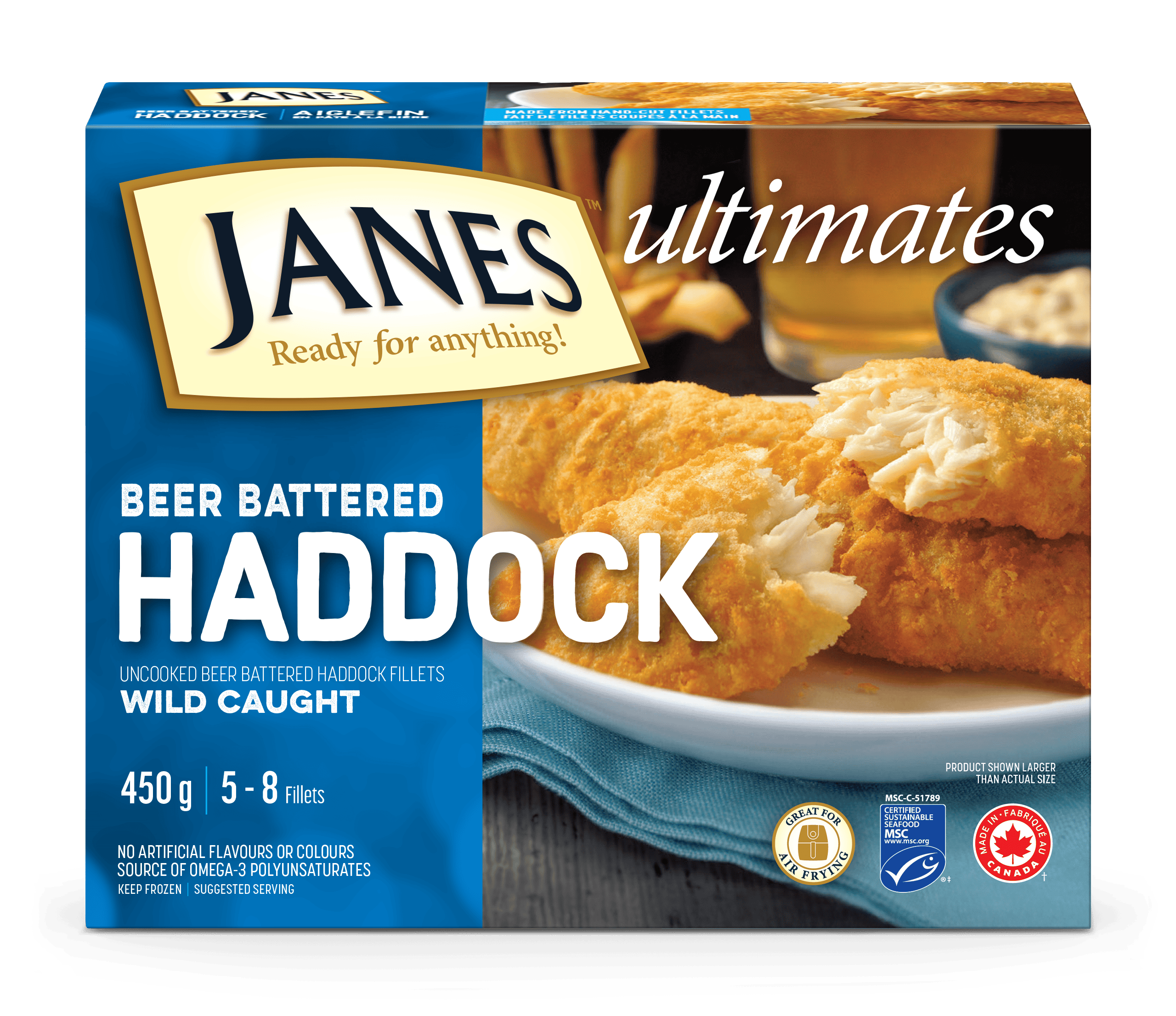 <span>ultimates</span> Beer Battered Haddock Fillets