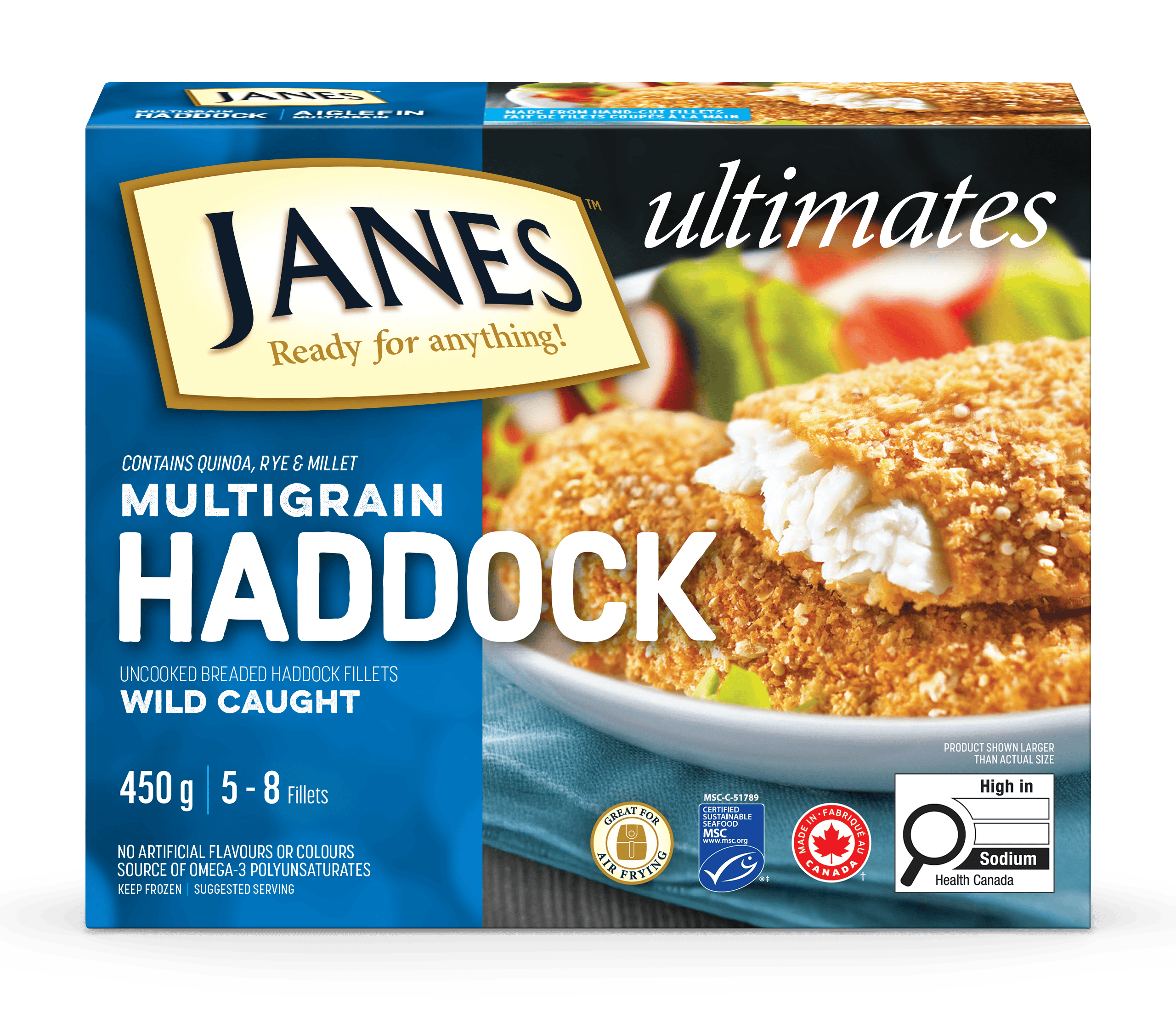 <span>ultimates</span> Multigrain Breaded Haddock Fillets
