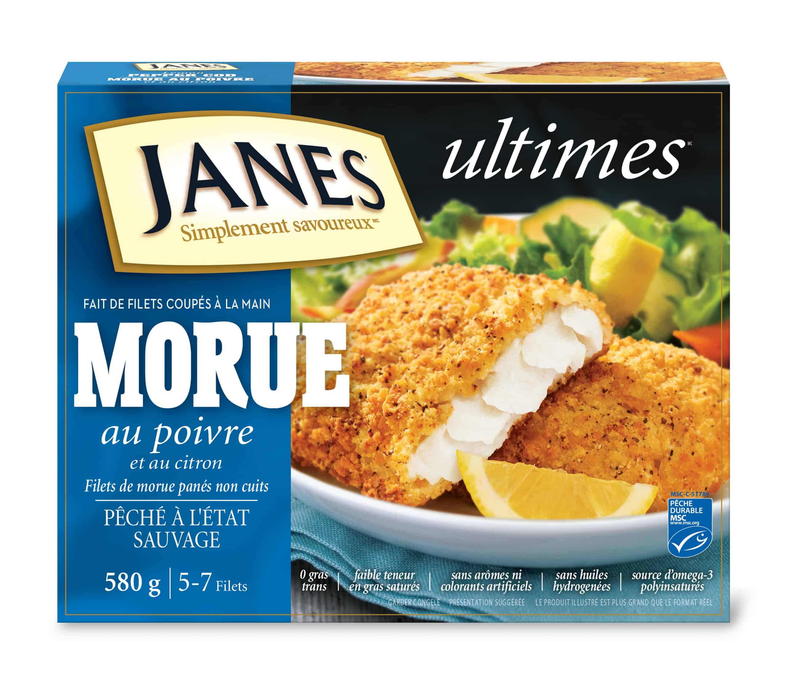 Filets de morue panés poivre et citron<span> ultimes</span> 