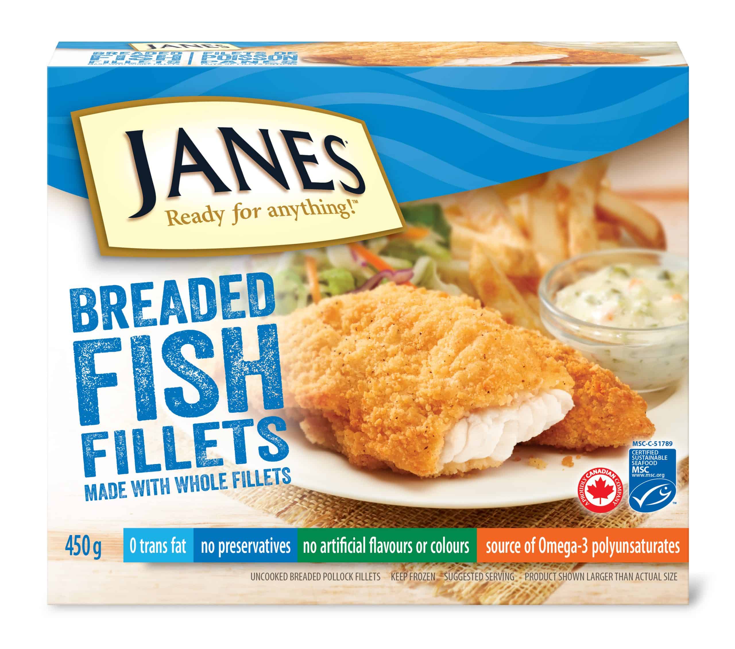 Filets de poisson à l'anglaise - Janes® Simplement savoureux