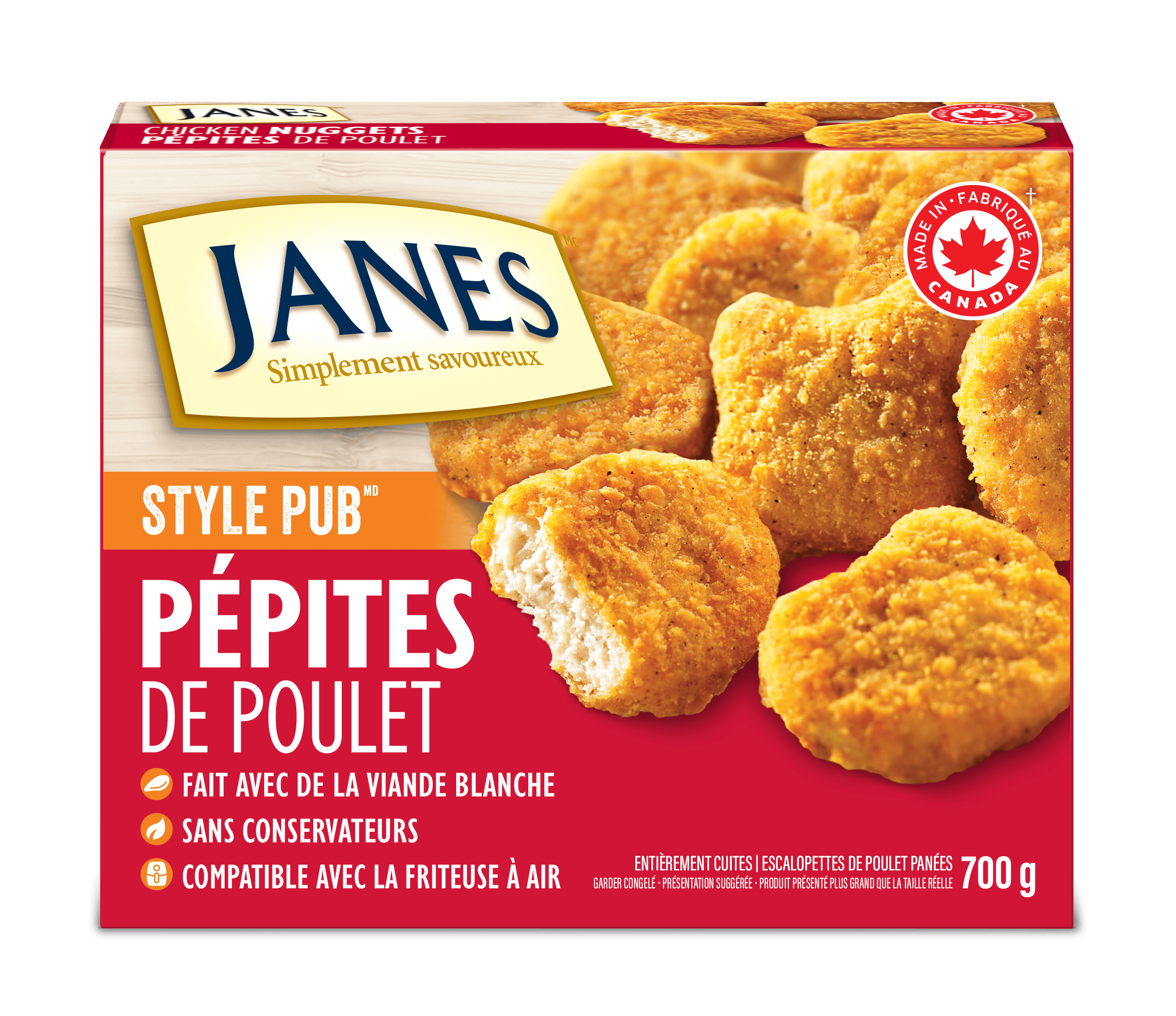 Croquettes de poulet de style pub