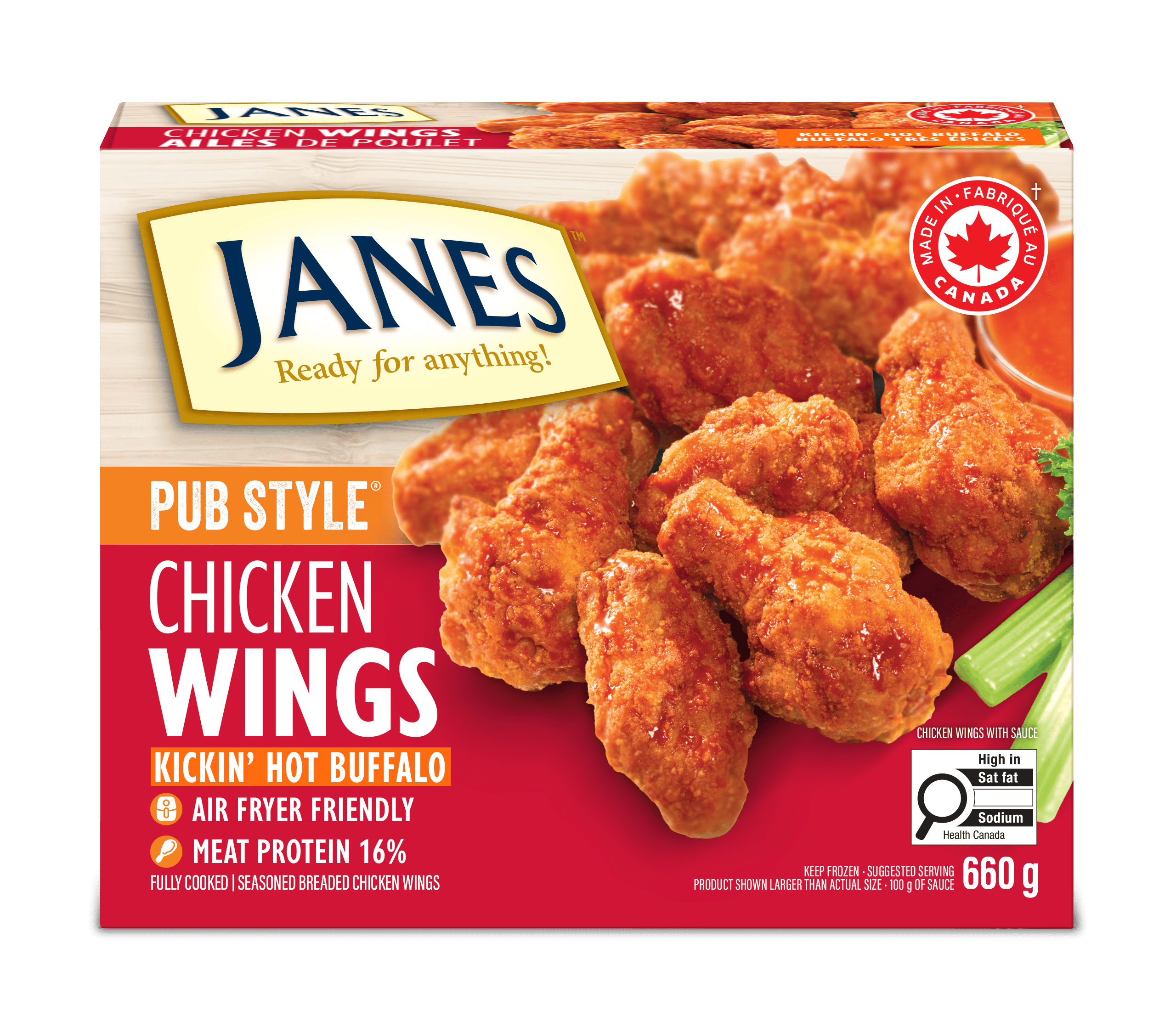 Pub Style Buffalo Chicken Wings