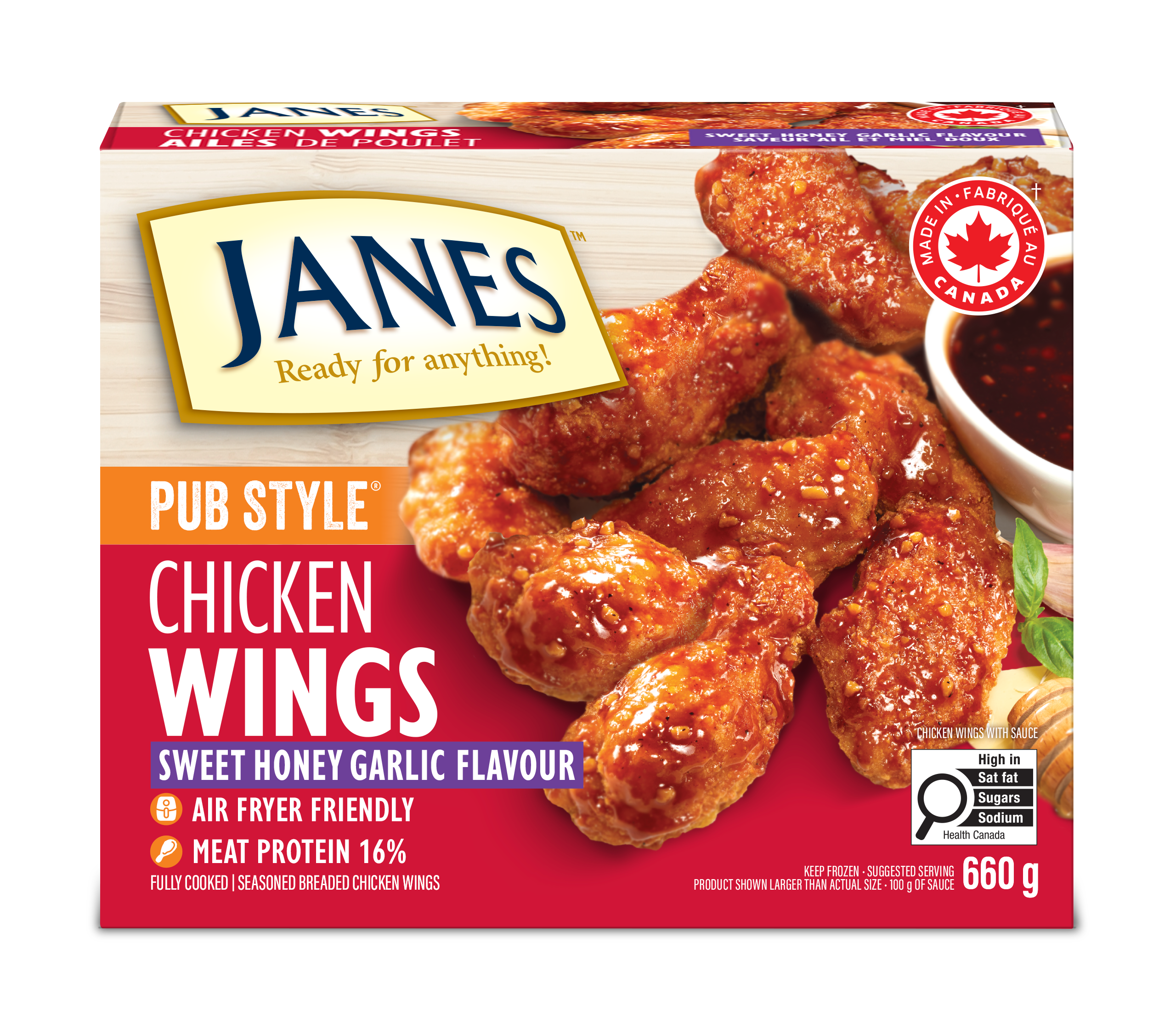 Pub Style Honey Garlic Chicken Wings