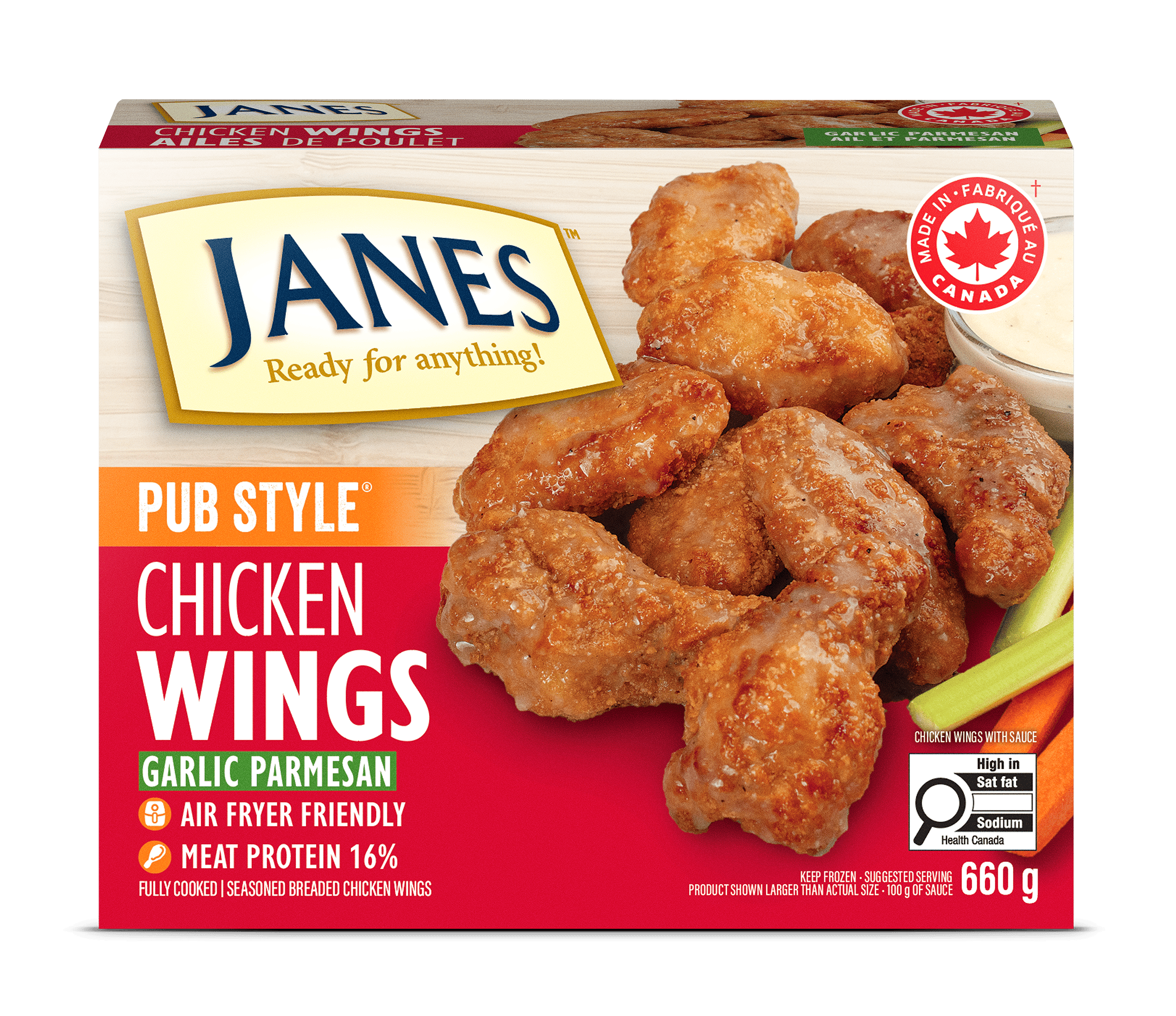 Pub Style Garlic Parmesan Chicken Wings