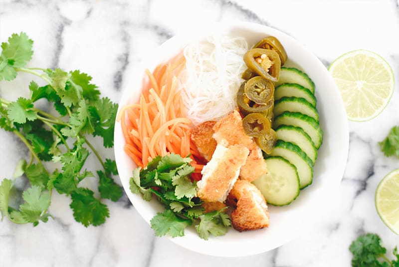 Bakes Fish Banh Mi Bowl Recipe + Video