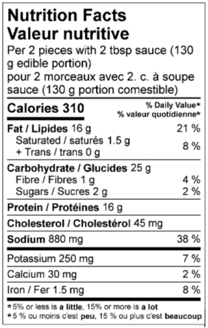 Nutrition Facts