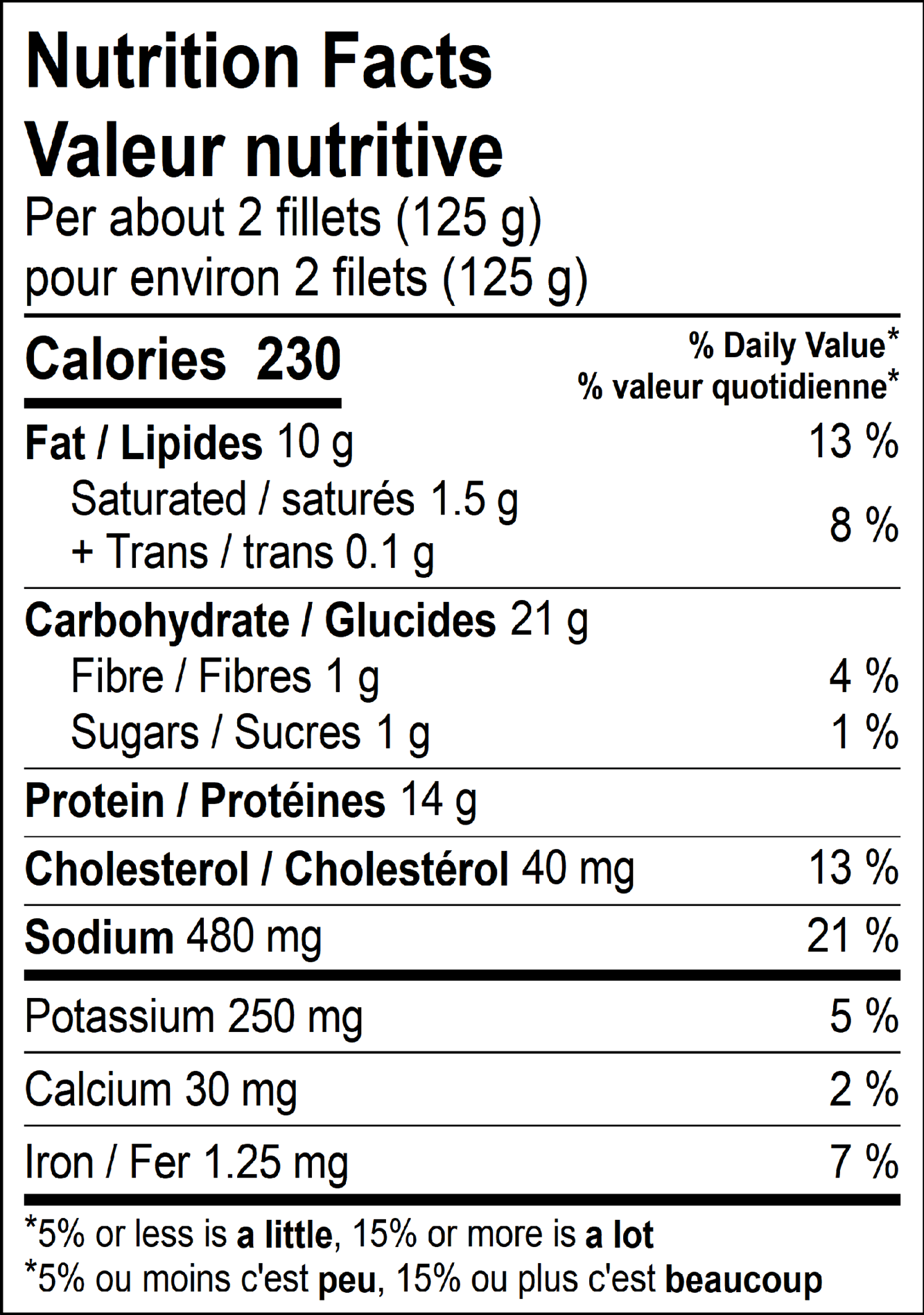 Valeur nutritionnelle