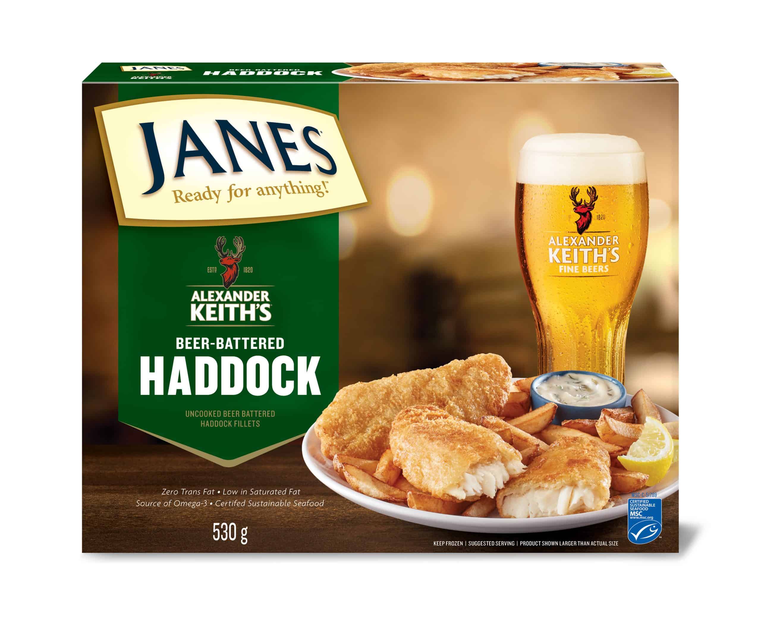 Alexander Keith’s Beer-Battered Haddock Fillets