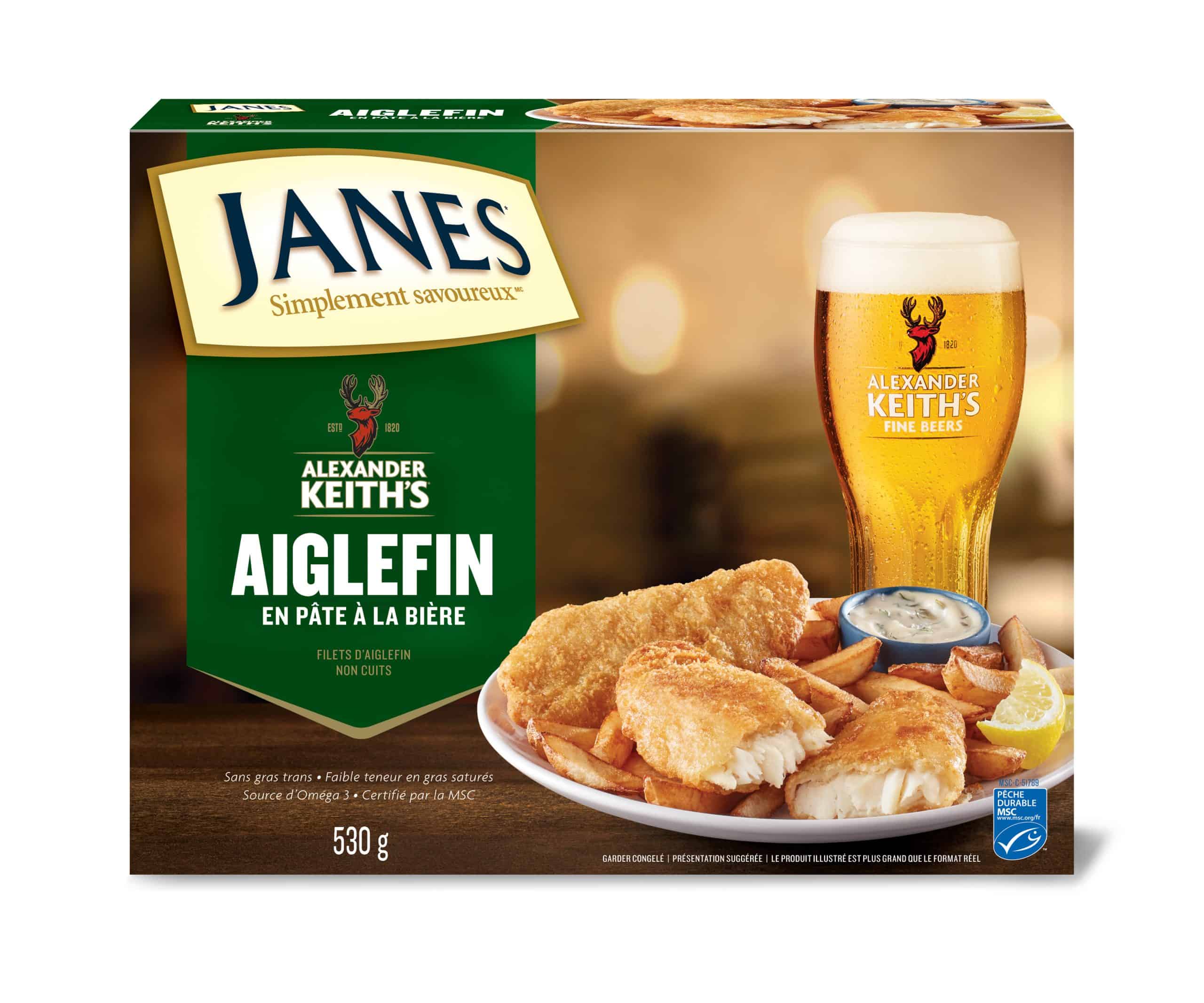 L’aiglefin pané à la bière Alexander Keith’s