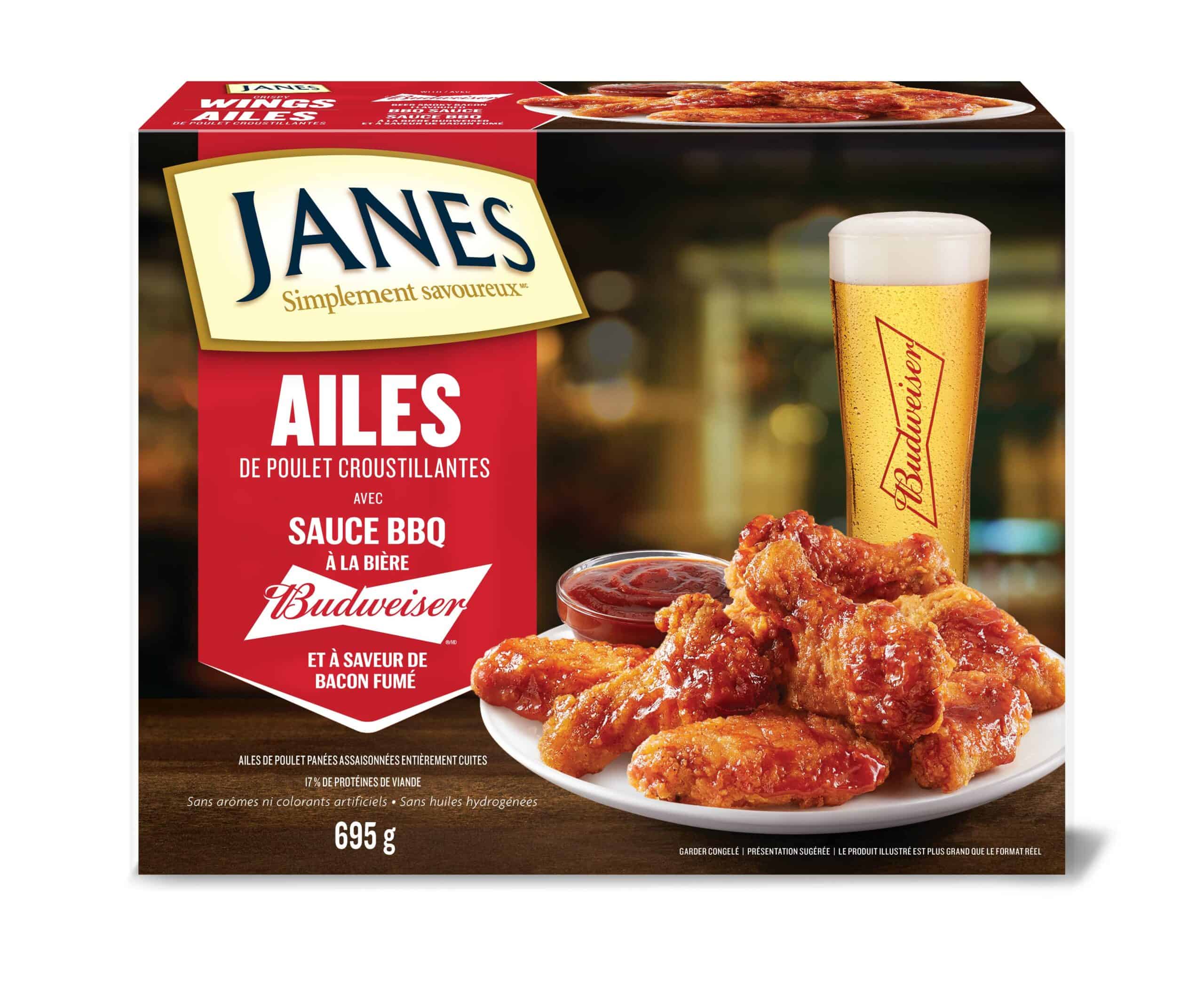 Ailes de poulet croustillantes avec sauce BBQ à la bière Budweiser